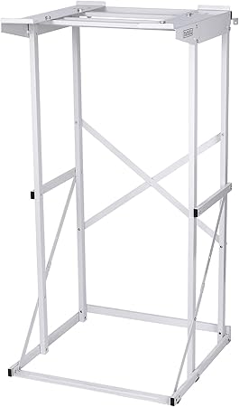 Black+Decker Washer Dryer Stacking Rack Stand, Compatible with Black and Decker Portable Washers and Dryers, Heavy Duty Steel, Dryer Stand with 60 lb. Weight Capacity, BWDS, White
