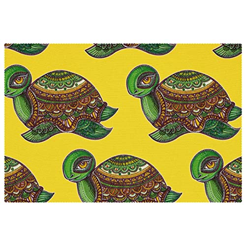 Sets de table boho lot de 6 lavables et antiderapants pour repas