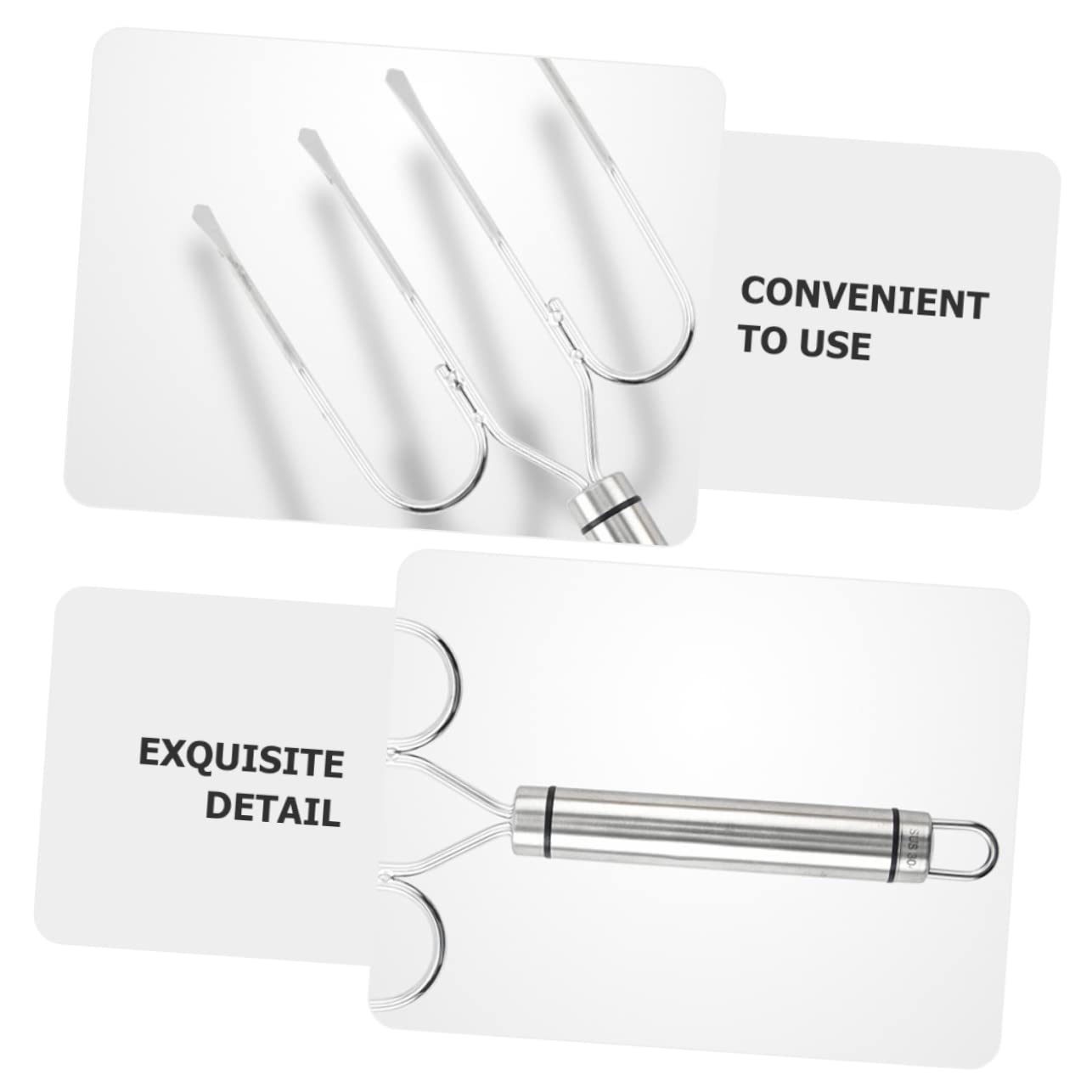 KICHOUSE Grilled Chicken Fork Set High Temperature Resistance Lightweight Easy to Carry