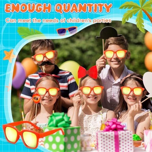 8 Pack Kids Sunglasses Bulk Sunglasses Party Favors for Boys and Girls for Summer Beach Outdoor Activities3
