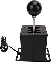 PC USB Simulator Shifter para Logitech G29 G27 GT Thrustmaster T300 T500 Volante Sequencial H Gear Shifter Compatível Com ATS ETS Dust WRC LFS EST Sim Racing Games 7+R Black