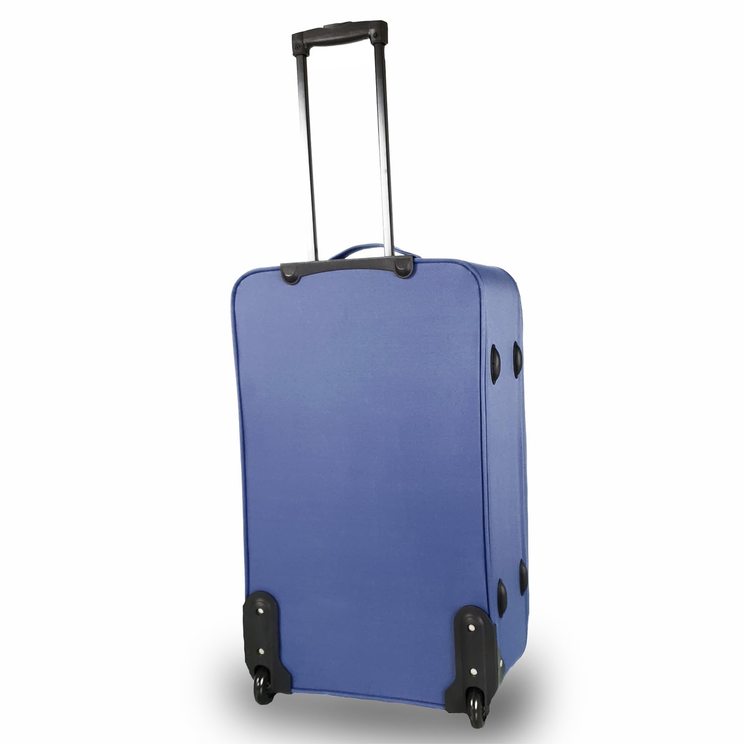 SIGN Stoffkoffer Trolley Reisekoffer Inline Rollen (Handgepäck-Mittel-Groß-Sehr Groß) (Blau, Großer Koffer (71cm))