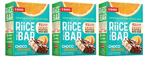 image for RiiCE THE BAR Puffed Brown Rice Bar Pack of 15 Bars – Kosher, Vegan,