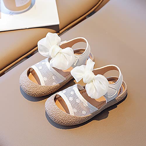 Girls' Little Children's Soft Sole Sandals Summer Little Girls' Baby Baotou Princess Shoes Toddler Sandals Size 4 Girls4
