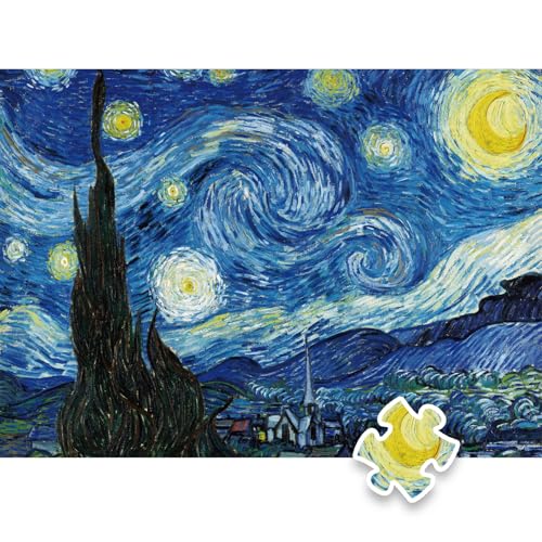 SACRONS 1000 Pieces of Puzzle 27.5 × 19.7 inches Large Decorative Painting with Poster, PE Sealed Bag, Adult Decompression Healing System, high-Resolution Matte Surface, Smooth Edges