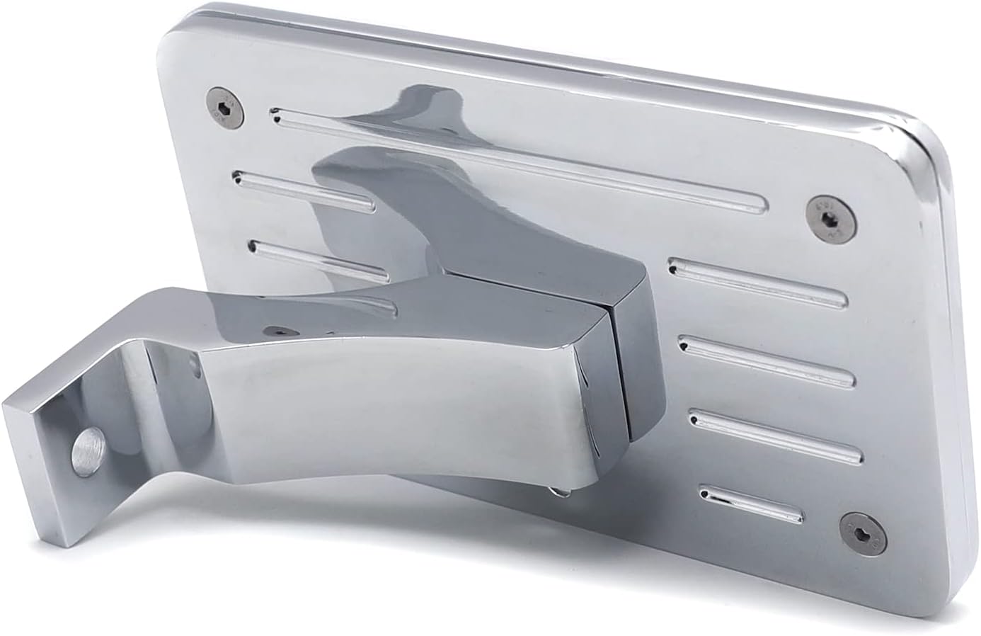 HONGK- Chrome Side Mount License Plate Bracket Compatible with Yzf 1000 R1 600 R6 1999-2013 [B01C0SRKQQ]