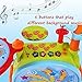 Dimple Electric Big Toy Drum Set for Kids with Movable Working Microphone to Sing and a Chair - Tons of Various Functions and Activity, Bass Drum and Pedal with Drum Sticks (Adjustable Volume)