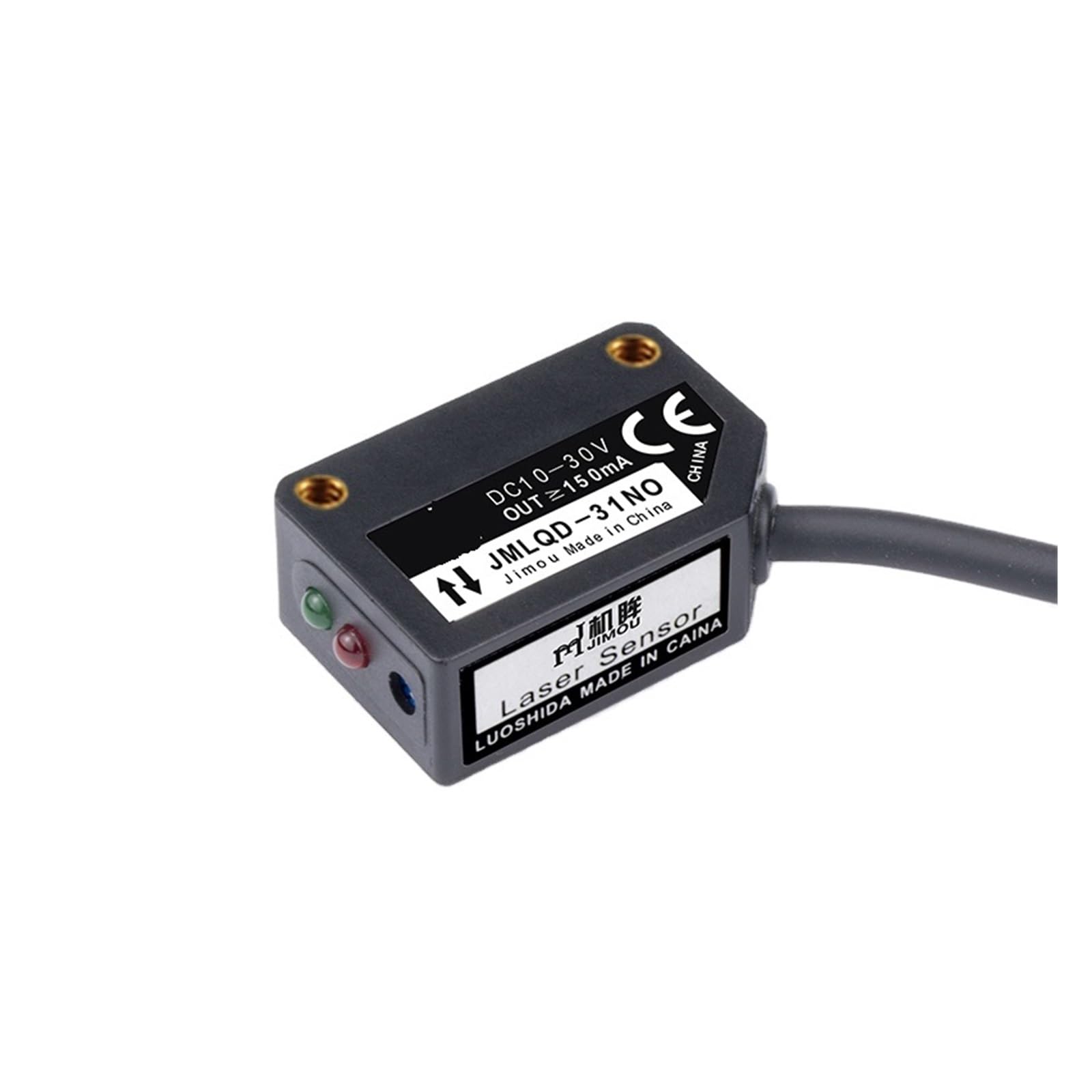 RCGKNNMUZ High Sensitivity 30cm Industrial Grade Optical Sensor Diffuse Reflection Measurement photoelectric Sensor Distance 30cm(NPN NO 300mm)
