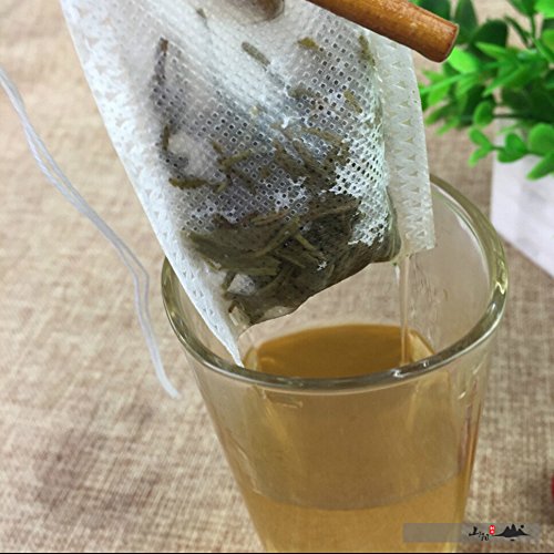 TIVAS Bolsas de té vacías con Sello curativo de Cuerda, Bolsas de Filtro de 7x9cm para café, té, Bolsa de té de Papel desechable, 500 Uds.