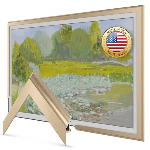 Moldura de TV Deco de liga dourada pálida de 32 polegadas - compatível apenas com TVs Samsung The Frame (serve para 2021-2026, LS03A, LS03B, LS03C, LS03D, LS03FA)