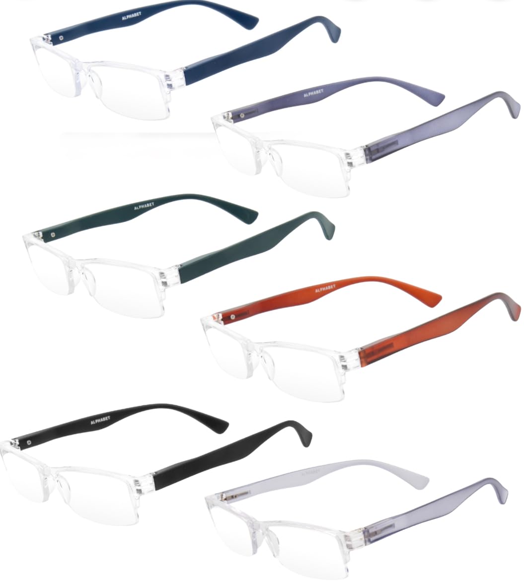 Kishor Opticals| Alphabet Reading Frames with Hard Case (Combo of 2) (RANDOM COLOURS)| Reading Glasses for Men and Women |+1 +1.25 +1.50 +1.75 +2 +2.25 +2.50 +2.75 +3 +3.50 (MULTICOLOUR, 1.50) (B0CT8JFQX5) Amazon Price History, Amazon Price Tracker