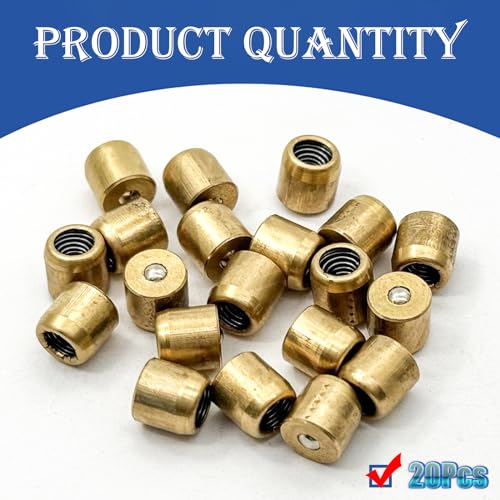 Image of 6x6mm Brass Push Button Grease Oil Cup,Brass Push Button Flange Grease Oil Cup,Ball Oiler for Ball Oiler Nipple Hit Miss Engine Motor Lathe Mill(20Pcs)