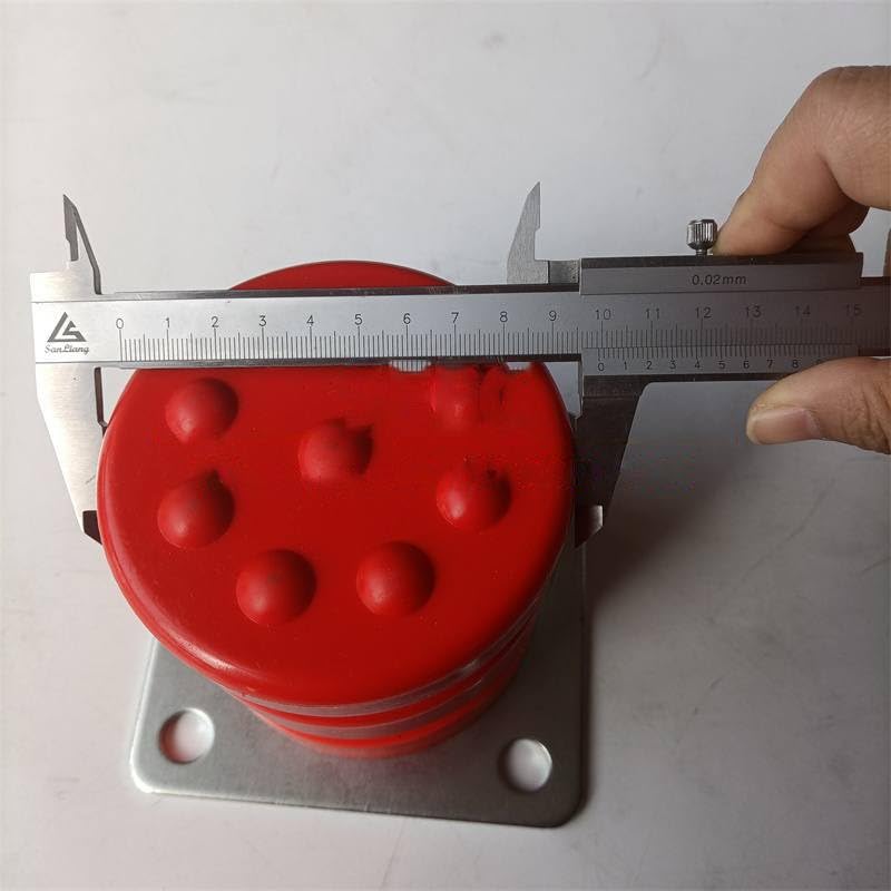 1PC LD-HC-L6 Elevator Accessories Lift Polyurethane Buffer D100mm H100mm 100x100mm with Iron Plate