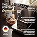 Tchibo Automatic Espresso & Coffee Machine Bundle with Built-in Grinder, Comes With 3 x 12 oz. Bags of Whole Bean Coffee, Green