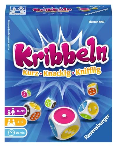 Ravensburger 26704 - Kribbeln, kniffliges Würfelspiel für 2-5 Spieler,...