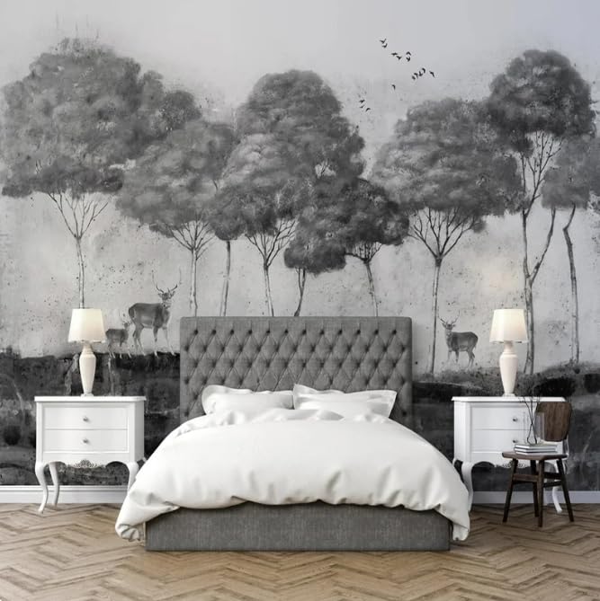 Papier peint photo moderne 3D grand format pour une ambiance nature salon