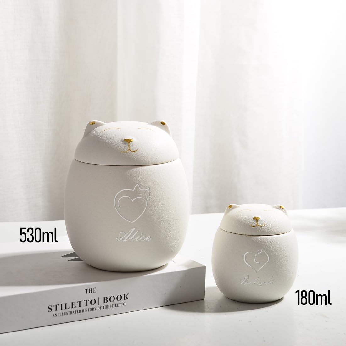 Urna Per Animali Domestici In Ceramica - Personalizzabile Con Nome E Data, Per Ceneri Di Cani E Gatti - Foto 5