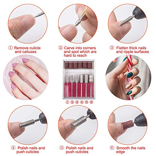 Nagelfräser Elektrische, Elektrische Nagelfeile Maniküre Set, Nagelfeile Elektrisch, 20000u/Min Einstellbarer… – Bild 4