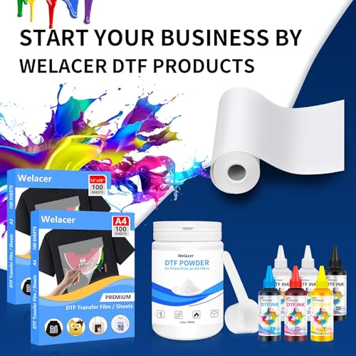 Image of DTF Ink 5Color Kit 250ml x 6 Heat Transfer Ink Refill ET-8550 I3200