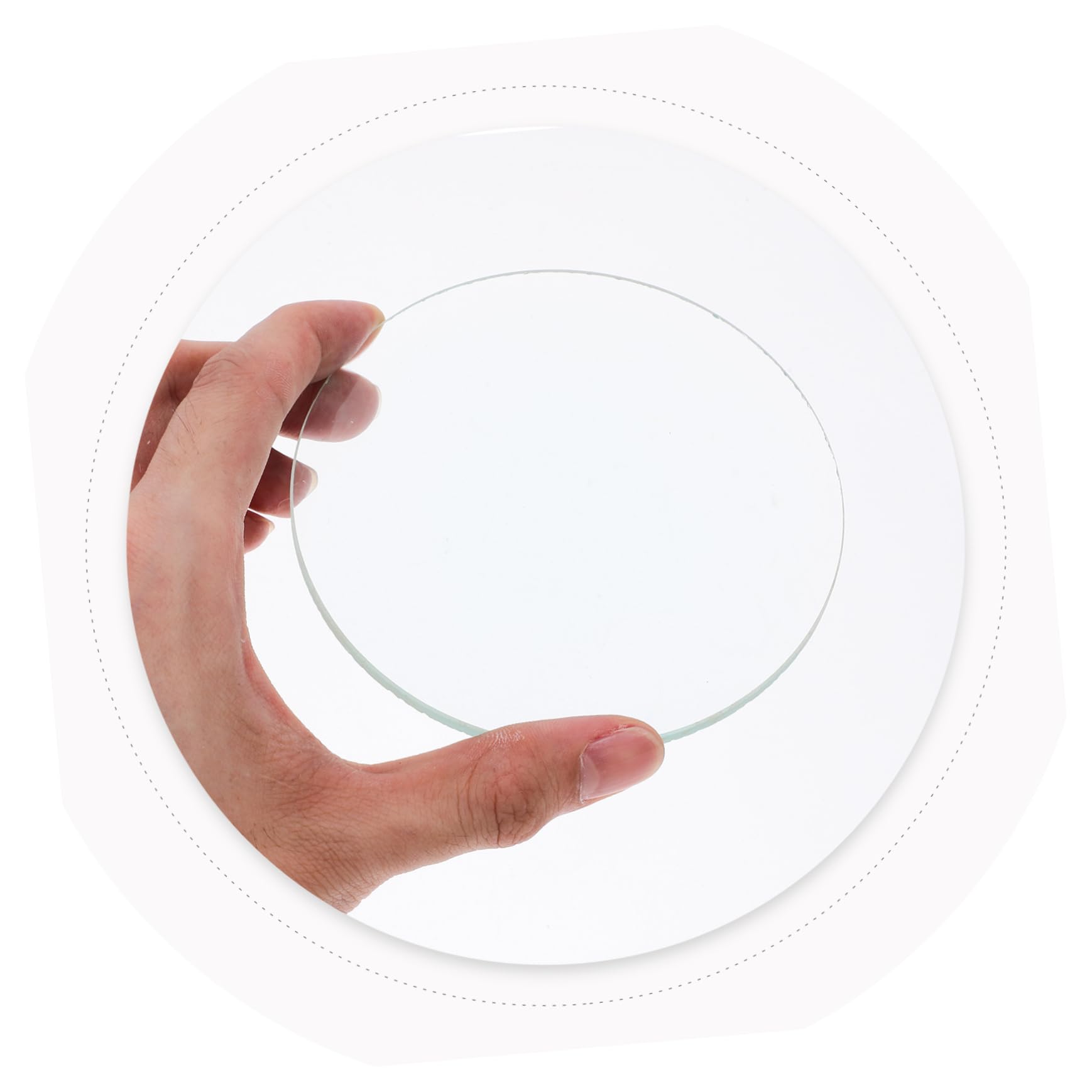 5 Pièces Loupe Loupe Petit Verre Lentille Optique Lentilles En Verre Optique le Biconvexe Loupes le En Convexe le D'Objectif De Projecteur le