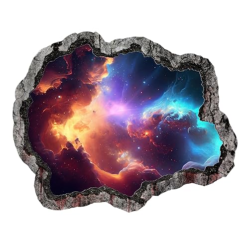 Galaxy adhésifs effet 3D stickers muraux grand format