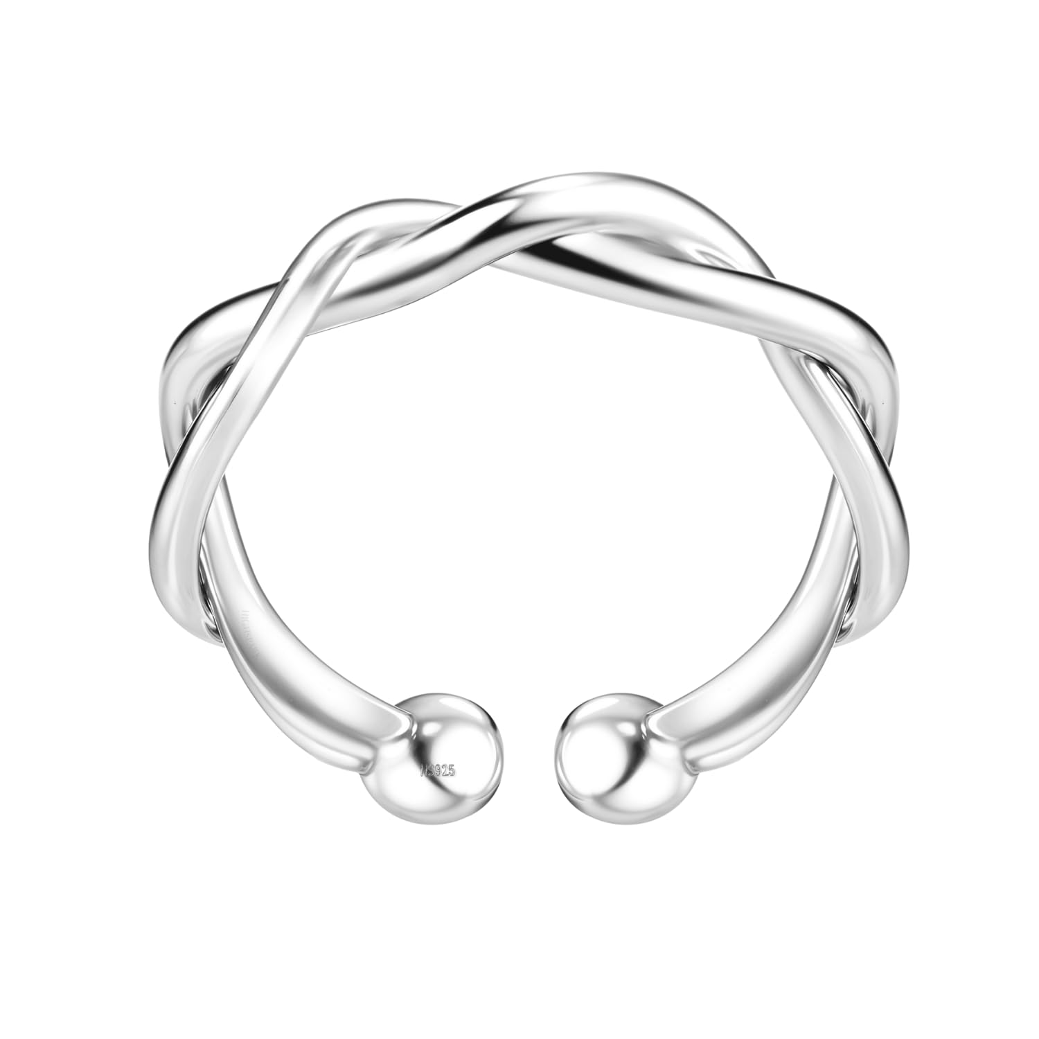 925 Silver Nose Ring for Women | No Piercing Required | 92.5 Sterling Silver & Textured Classic & Simple Nose Ring | Silver - 10mm-image-41