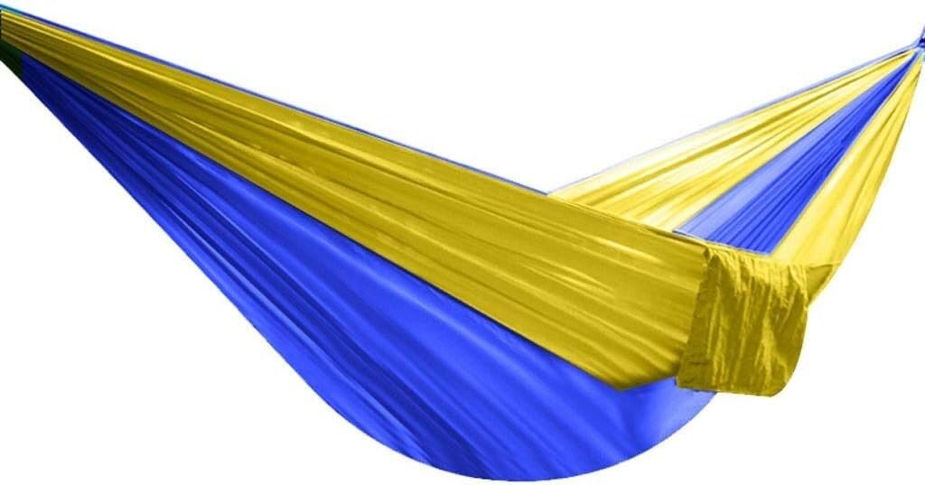 Amaca pieghevole leggera per esterni, in tessuto paracadute, sedia da campeggio, per interni ed esterni, per il tempo libero, portatile, 270 x 140 cm, perfetta per viaggi con zaino in spalla e relax