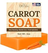 Carrot Soap – Natural Skin Brightening Carrot Face & Body Wash for Glowing Skin – Exfoliating Fac...