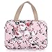 SUMTREE Trousse de Toilette Sac de Toilette Grande capacité Organisateur pour Le Voyage,Business,Pique-Nique(Rose Fleurs)