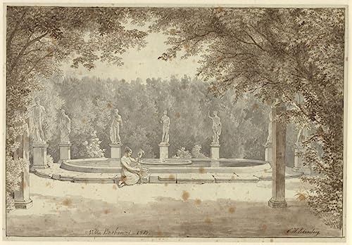 Affiches sur toile 50x70cm de la Fontaine du Palazzo Barberini Eckersberg