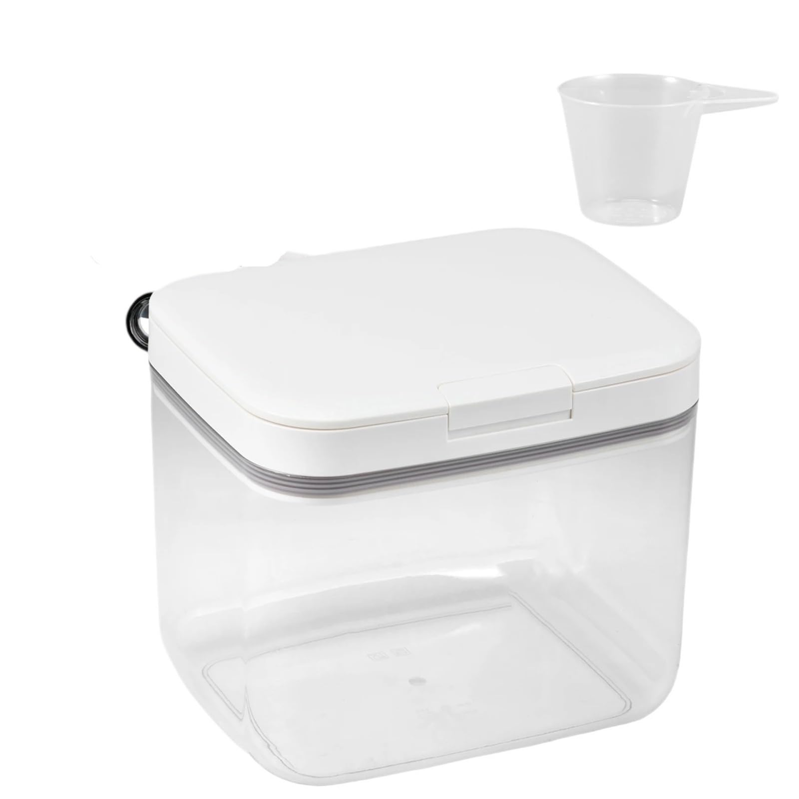 YDYAENIO laundry pods storage container Laundry Pod Storage Container Pop-Up Bathroom Washing Powder Clear Box With Lid(1PC 4.5L)