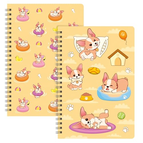 Carnet A5 Corgi L1rabe motif chien rigolo, cadeau de rentrée scolaire