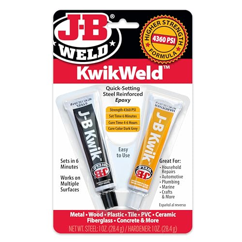 J-B Weld 8276 KwikWeld Quick Setting Steel Reinforced Epoxy...
