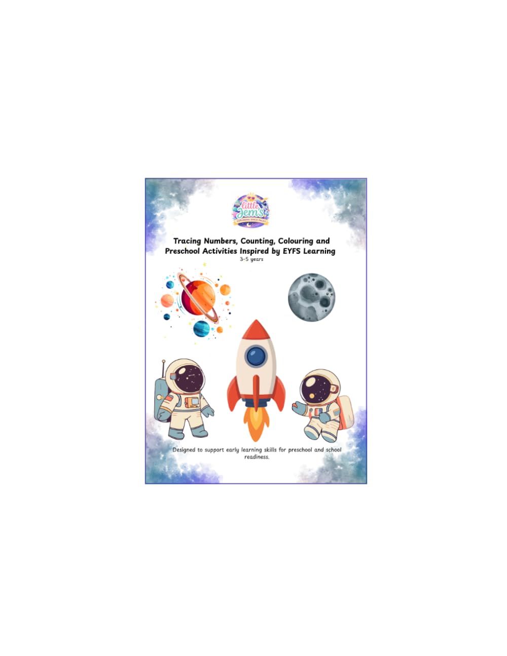 Little Jem's Magical school ready Packs: Tracing Numbers, Counting, Colouring and Preschool Activities Inspired by EYFS Learning 3-5 years