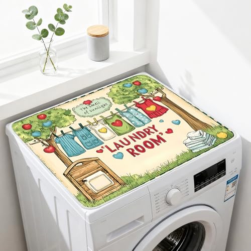 Image of Nuxovilar Geometric Dryer Cover for Top 23.6x19.7in Polyester Mat
