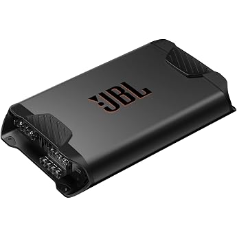 JBL Concert A704 4-Channel Car Amplifier 90W RMS 4 to 2  70W RMS 4 to 4  and 180W RMS 2 Bridged 1000W Peak Variable 32-320Hz Filters High/Low Level Inputs and Compact Design for Vehicles