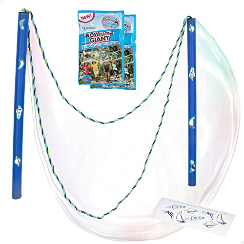 WOWMAZING Kit De Pompas Grande – Espacio Set - Incl. Gran Varita De Pompas, 2 Concentrado De Pomperos Gigante Y...