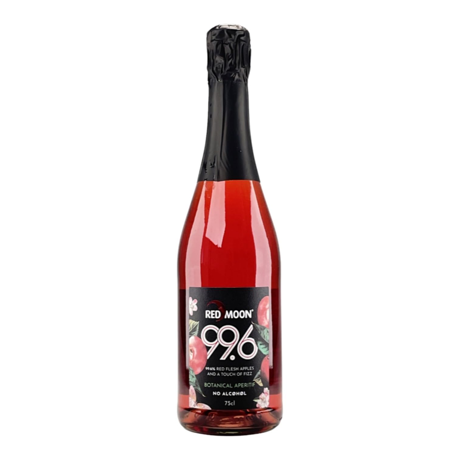 6x 0,75l - Red Moon Sparkling - Premium - alkoholfreies Erfrischungsgetränk aus 100% rotem Red Moon-Apfelsaft - mit Kohlensäure versetzt