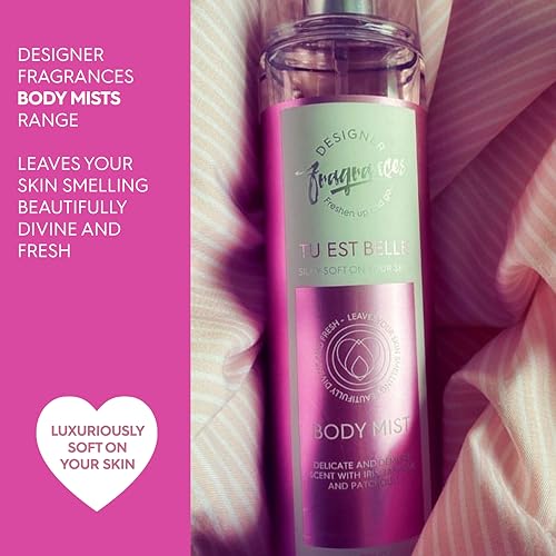 Designer Fragrances 3 Pack Rouge Bundle - Women's Feminine Body Mist Spray Bottles - For Silky Soft, Beautifully Smelling Divine & Fresh Skin, Revitalizing, Hydrating - Great Gifts - 250ml - Image 4
