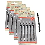 Jigsaw Blades T144D For High Speed Wood Cutting 20 Pack compatible with AEG Bosch Dewalt Makita Black & Decker