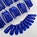 Colored Coffin Press on Nails Long Ballerina False Fake Nail Tips Full Cover Manicure Design Acrylic Nails 100pc for Women Teen Girls (Royal Blue)