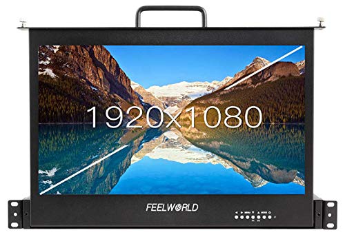 Image of FEELWORLD SC173-HSD 17.3 Inch Pullout Rackmount Monitor 1RU Full HD 3G-SDI /HDMI 1920x1080 (3G-SDI /HDMI)