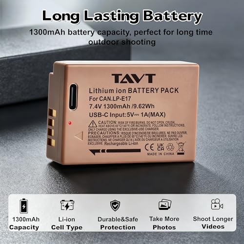 2 baterías LP-E17 Tipo C para Canon EOS RP R8 R10 R50 3