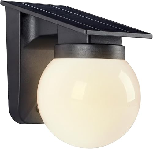 Luces solares de pared para exteriores, 1 paquete, 3 modos de iluminación, IP65 impermeable, luces LED inalámbricas alimentadas por energía solar