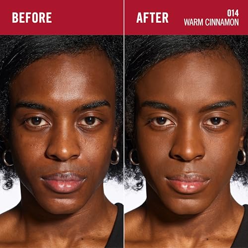 Rimmel Lasting Finish 25 HR Compact Foundation 014 Warm Cinnamon, Matte Buildable Coverage, Powder-to-Cream - Image 4