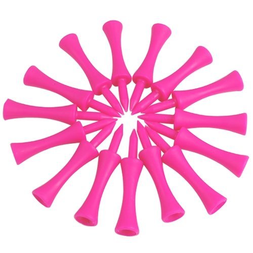Crestgolf-Golf-Tees-Plastic-Castle-tee-Step-Down-Value-50-Pack-2-3-4inch-Set-Control-de-Altura-Profesional-para-Practicar-Color-Rosa