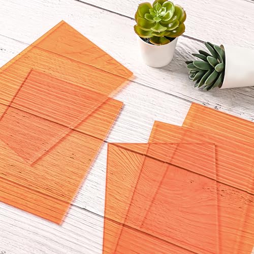 Image of Lesnlok 24 x 36 Orange Acrylic Sheets 1 /8 inch Thick 3mm Clear Colored Plexiglass Sheets,for Sign,Craft,Painting,Laser Cutting,DIY Display Projects (2, Orange, 24 inchx 36 inch)