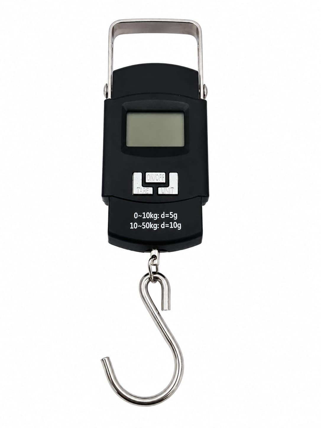 electric portable digital hanging scale – 110lb/50kg high precision portable hook scale with backlit lcd for travel and home – multi-purpose use