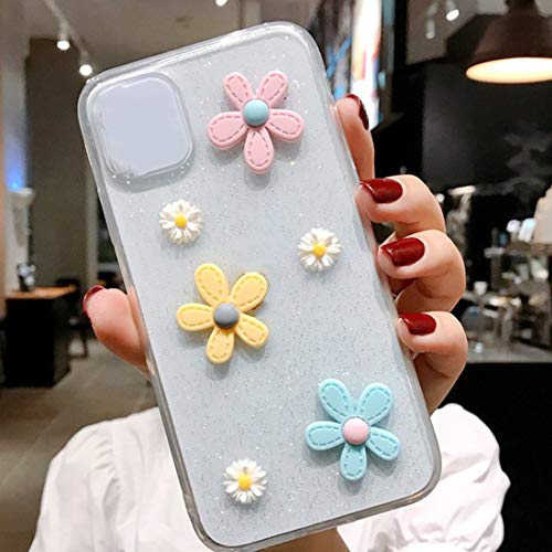 Mogzank Cute Daisy Flower Phone Case for Soft Epoxy Clear Phone Back Cover Cases, for 11 - Image 4