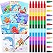 24 Pcs Under The Sea Coloring Books for Kids Bulk Ocean Birthday Activity Books Ocean Animals Themed Coloring Books Classroom Gifts for Kids Birthday Party Supplies Favors